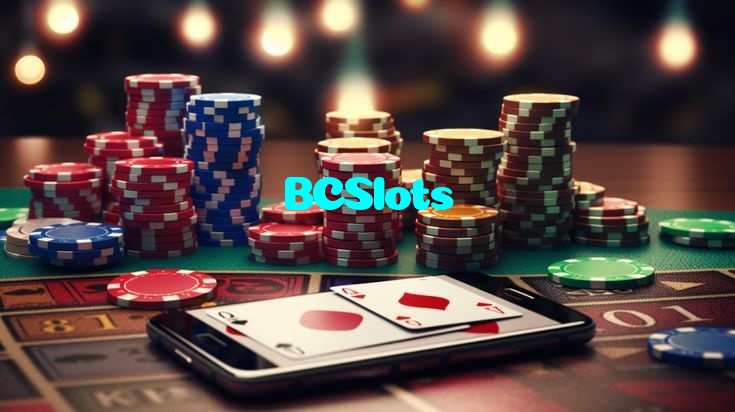 BCSlots casino presented on mobile device in Pakistan with slots and live games